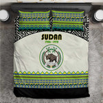 Sudan Bedding Set Coat Of Arms 1956-1970 With African Pattern - African Pride