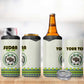 Personalized Sudan 4 in 1 Can Cooler Tumbler Coat Of Arms 1956-1970 With African Pattern - African Pride