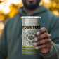 Personalized Sudan 4 in 1 Can Cooler Tumbler Coat Of Arms 1956-1970 With African Pattern - African Pride