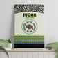 Sudan Canvas Wall Art Coat Of Arms 1956-1970 With African Pattern - African Pride