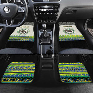 Sudan Car Mats Coat Of Arms 1956-1970 With African Pattern - African Pride