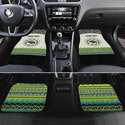 Sudan Car Mats Coat Of Arms 1956-1970 With African Pattern - African Pride