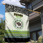 Sudan Garden Flag Coat Of Arms 1956-1970 With African Pattern - African Pride