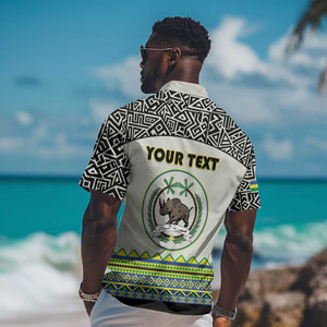 Personalized Sudan Hawaiian Shirt Coat Of Arms 1956-1970 With African Pattern - African Pride