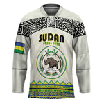 Personalized Sudan 1956-1970 Hockey Jersey With African Pattern