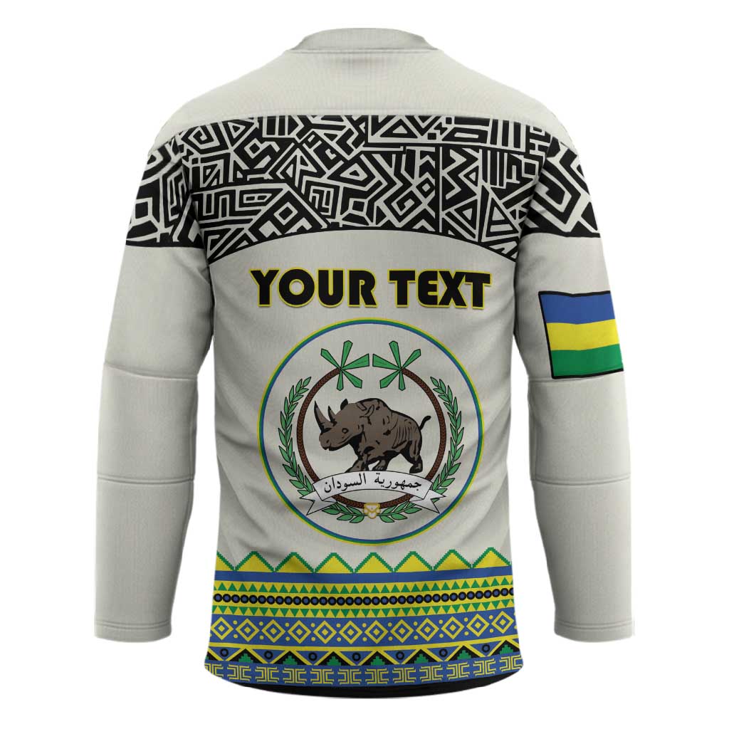 Personalized Sudan 1956-1970 Hockey Jersey With African Pattern