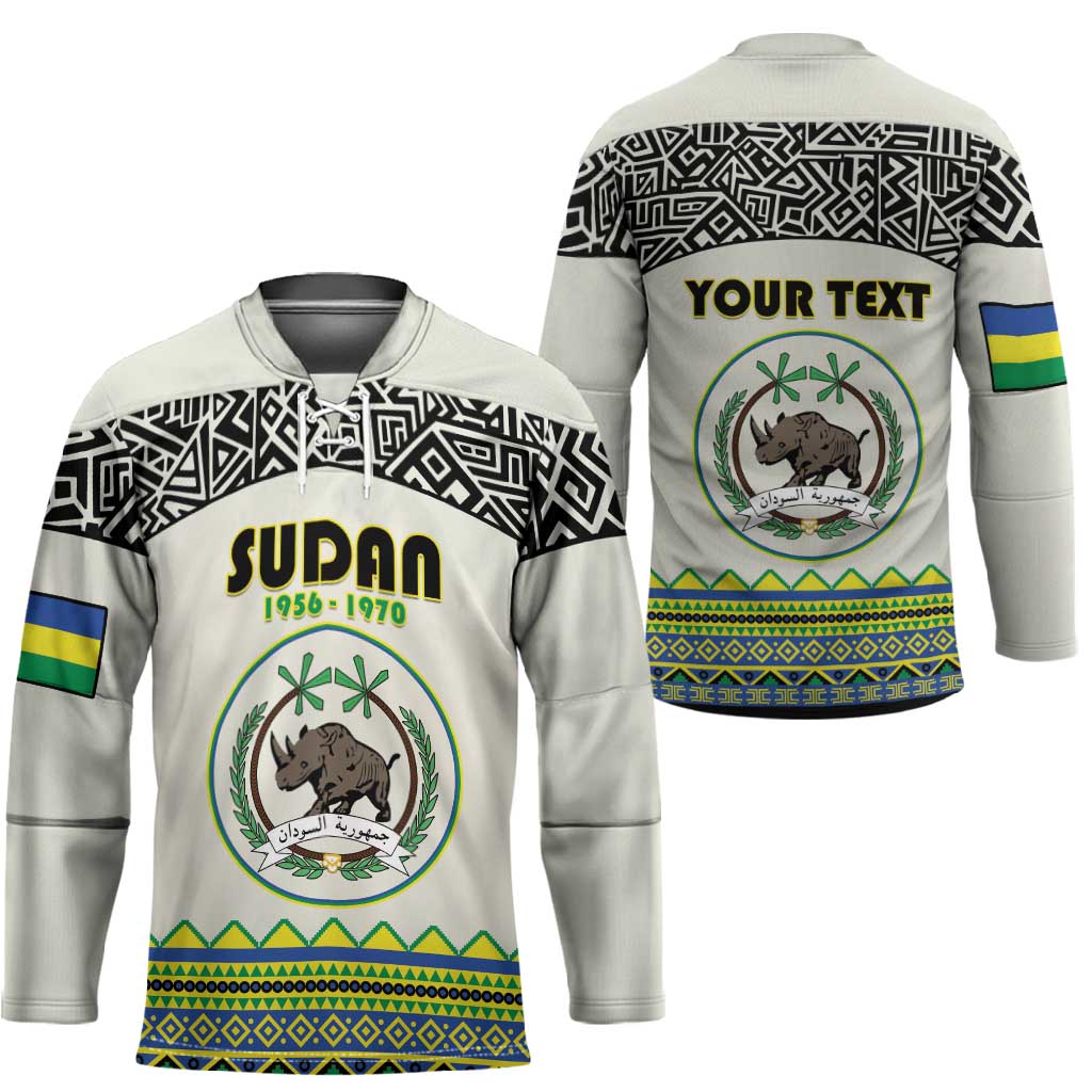 Personalized Sudan 1956-1970 Hockey Jersey With African Pattern
