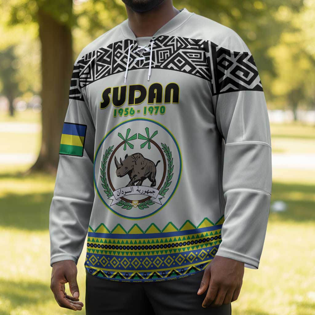 Personalized Sudan 1956-1970 Hockey Jersey With African Pattern