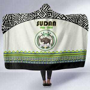 Sudan Hooded Blanket Coat Of Arms 1956-1970 With African Pattern - African Pride