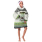 Personalized Sudan Kid Wearable Blanket Hoodie Coat Of Arms 1956-1970 With African Pattern - African Pride
