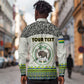 Personalized Sudan Long Sleeve Button Shirt Coat Of Arms 1956-1970 With African Pattern - African Pride
