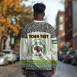 Personalized Sudan Long Sleeve Shirt Coat Of Arms 1956-1970 With African Pattern - African Pride