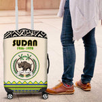 Sudan Luggage Cover Coat Of Arms 1956-1970 With African Pattern - African Pride