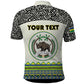 Personalized Sudan Polo Shirt Coat Of Arms 1956-1970 With African Pattern - African Pride