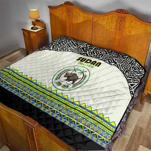 Sudan Quilt Coat Of Arms 1956-1970 With African Pattern - African Pride