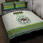 Sudan Quilt Bed Set Coat Of Arms 1956-1970 With African Pattern - African Pride