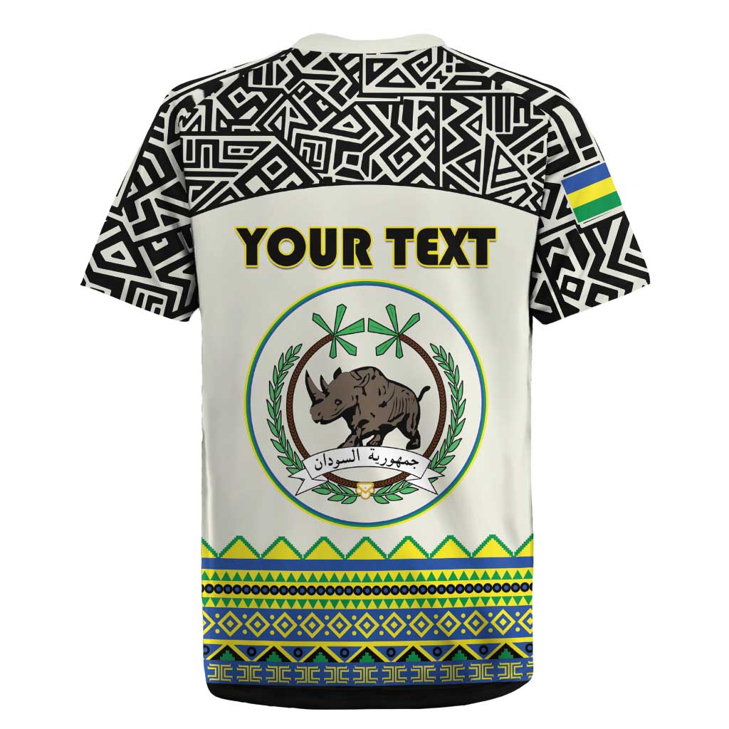 Personalized Sudan Rugby Jersey Coat Of Arms 1956-1970 With African Pattern - African Pride