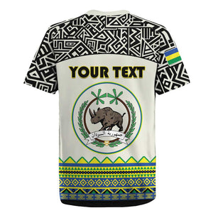 Personalized Sudan Rugby Jersey Coat Of Arms 1956-1970 With African Pattern - African Pride