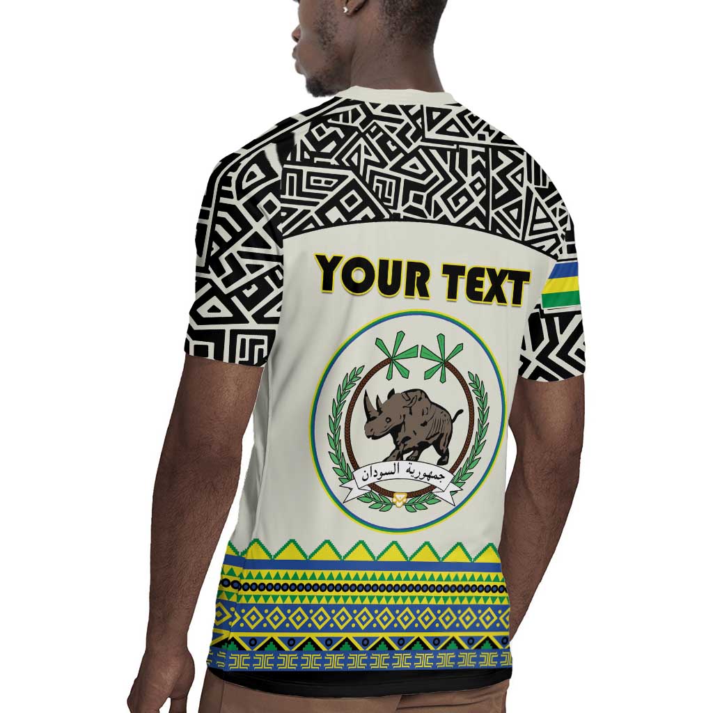Personalized Sudan Rugby Jersey Coat Of Arms 1956-1970 With African Pattern - African Pride