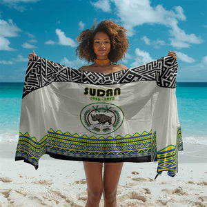 Sudan Sarong Coat Of Arms 1956-1970 With African Pattern - African Pride