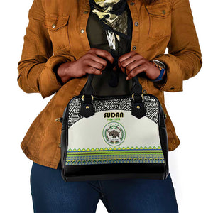 Sudan Shoulder Handbag Coat Of Arms 1956-1970 With African Pattern - African Pride