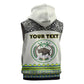 Personalized Sudan Sleeveless Hoodie Coat Of Arms 1956-1970 With African Pattern - African Pride