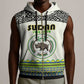 Personalized Sudan Sleeveless Zip Hoodie Coat Of Arms 1956-1970 With African Pattern - African Pride