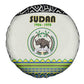 Sudan Spare Tire Cover Coat Of Arms 1956-1970 With African Pattern - African Pride