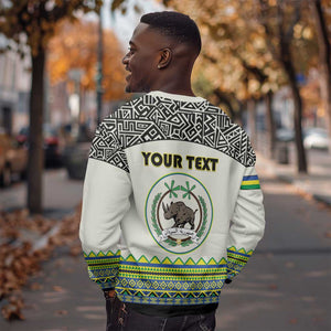 Personalized Sudan Sweatshirt Coat Of Arms 1956-1970 With African Pattern - African Pride