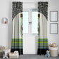 Sudan Window Curtain Coat Of Arms 1956-1970 With African Pattern - African Pride