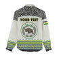 Personalized Sudan Women Casual Shirt Coat Of Arms 1956-1970 With African Pattern - African Pride