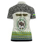 Personalized Sudan Women Polo Shirt Coat Of Arms 1956-1970 With African Pattern - African Pride