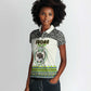 Personalized Sudan Women Polo Shirt Coat Of Arms 1956-1970 With African Pattern - African Pride