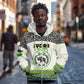 Personalized Sudan Zip Hoodie Coat Of Arms 1956-1970 With African Pattern - African Pride