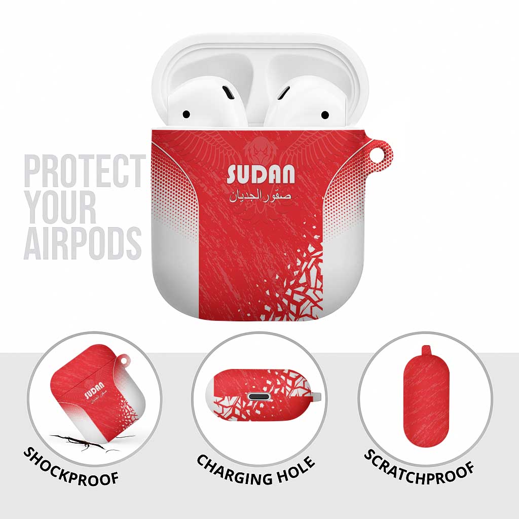 Sudan Football AirPods Case Come On Falcons of Jediane
