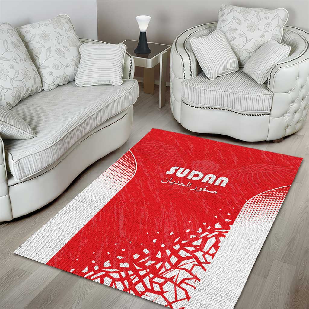 Sudan Football Area Rug Yalla Falcons of Jediane - African Pride