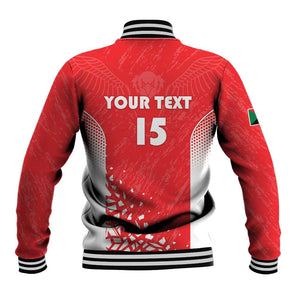 Custom Sudan Football Baseball Jacket Yalla Falcons of Jediane - African Pride