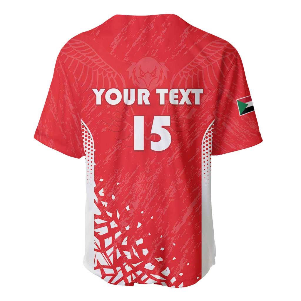 Custom Sudan Football Baseball Jersey Yalla Falcons of Jediane - African Pride