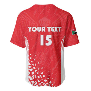 Custom Sudan Football Baseball Jersey Yalla Falcons of Jediane - African Pride