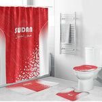Sudan Football Bathroom Set Come On Falcons of Jediane