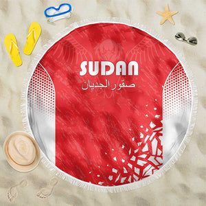 Sudan Football Beach Blanket Yalla Falcons of Jediane - African Pride