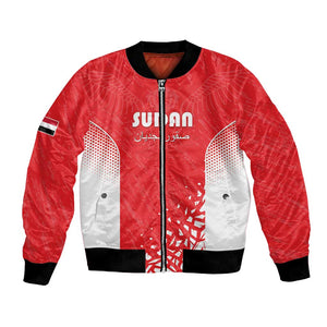 Custom Sudan Football Bomber Jacket Yalla Falcons of Jediane - African Pride
