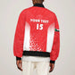 Custom Sudan Football Bomber Jacket Yalla Falcons of Jediane - African Pride