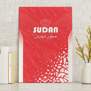 Sudan Football Canvas Wall Art Yalla Falcons of Jediane - African Pride