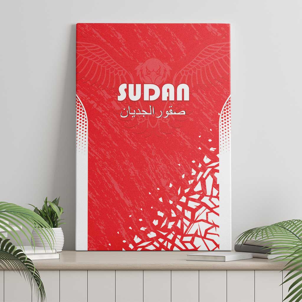 Sudan Football Canvas Wall Art Yalla Falcons of Jediane - African Pride