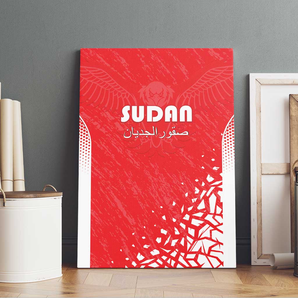 Sudan Football Canvas Wall Art Yalla Falcons of Jediane - African Pride