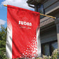 Sudan Football Garden Flag Yalla Falcons of Jediane - African Pride