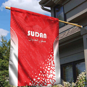 Sudan Football Garden Flag Yalla Falcons of Jediane - African Pride