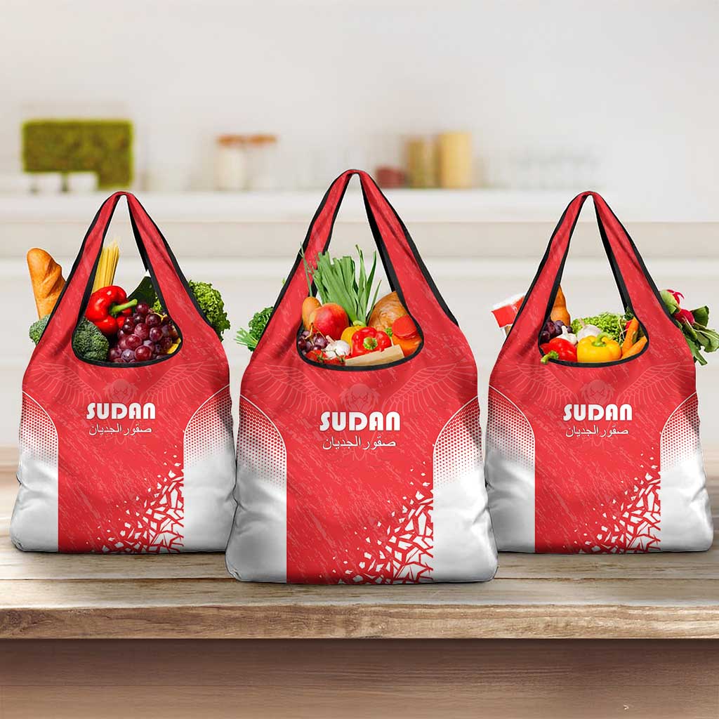 Sudan Football Grocery Bag Yalla Falcons of Jediane - African Pride