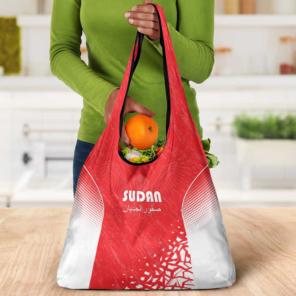 Sudan Football Grocery Bag Yalla Falcons of Jediane - African Pride